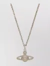 Vivienne Westwood Orb Crystal Pendant Chain Link Necklace