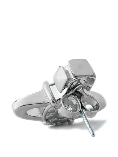 Vivienne Westwood Orb Crystal Stud Earrings In Metallic