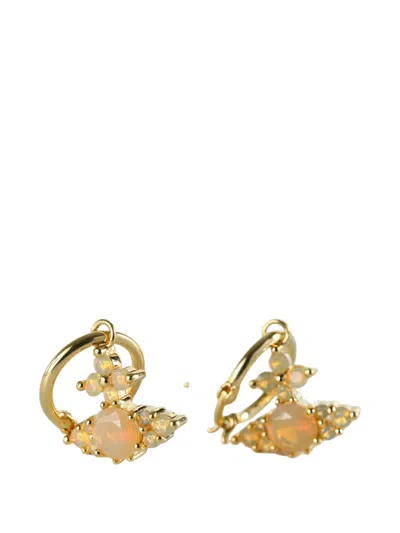 Vivienne Westwood Orb Crystal-embellished Earrings In Red