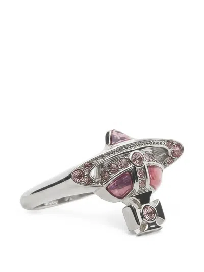 Vivienne Westwood Orb Crystal-embellished Ring In Multi
