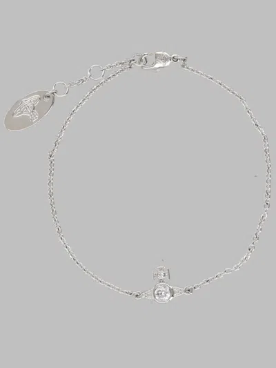 Vivienne Westwood Orb Detail Bracelet For Women In Silver