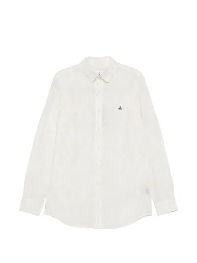 Vivienne Westwood Orb-detail Button-fastening Shirt In White