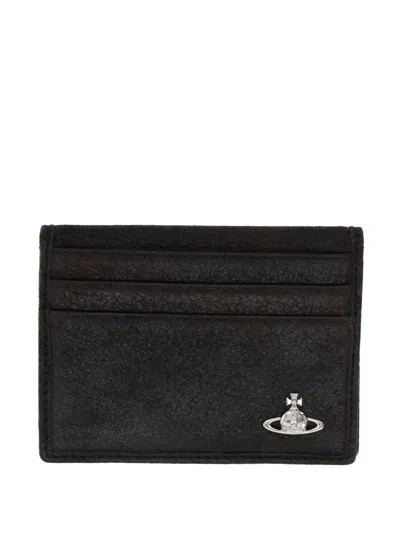 Vivienne Westwood Orb Detail Cardholder In Black