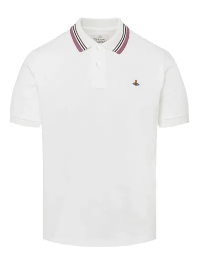 Vivienne Westwood Orb-detail Polo Shirt In White