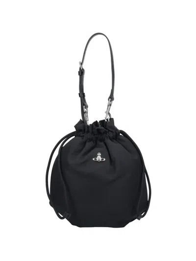 Vivienne Westwood Orb Detail Pouch In Black
