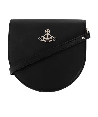 Vivienne Westwood Orb-detail Shoulder Bag In Black