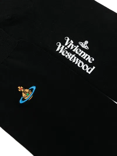 Vivienne Westwood Orb-detail Socks In Black