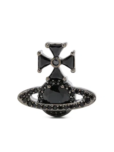 Vivienne Westwood Orb Earrings In Black