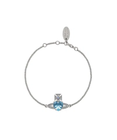 Vivienne Westwood Orb-embellished Bracelet In Silver