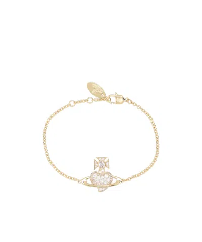 Vivienne Westwood Orb Embellished Bracelet In Gold
