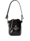 Vivienne Westwood Orb-embellished Bucket Bag In Black