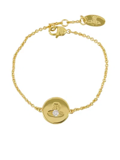 Vivienne Westwood Orb-embellished Chain Bracelet In Gold