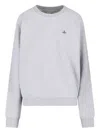 Vivienne Westwood Orb-embellished Crew Neck Sweatshirt In Gray