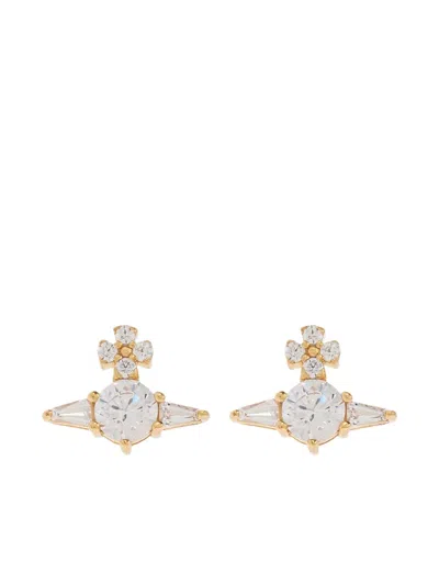 Vivienne Westwood Orb Embellished Earrings In Gold