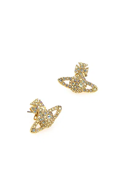 Vivienne Westwood Orb Embellished Earrings In Gold
