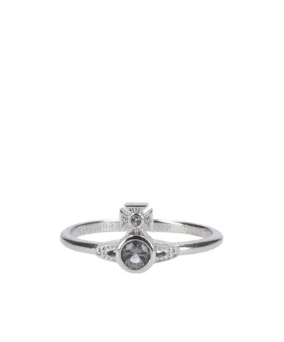 Vivienne Westwood Orb Embellished Ring In Metallic
