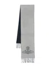 Vivienne Westwood Orb-embellished Scarf In Gray