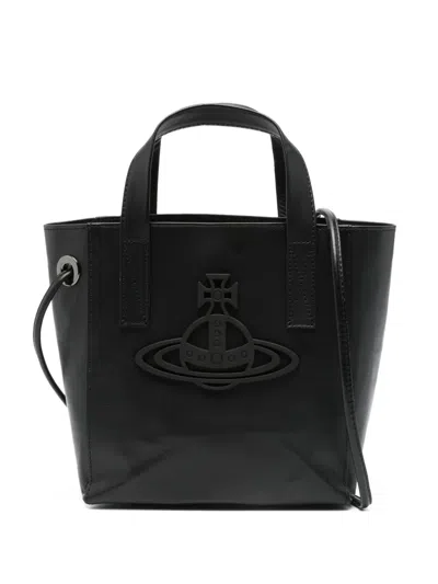 Vivienne Westwood Orb-embellished Tote Bag In Black