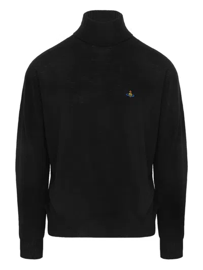 VIVIENNE WESTWOOD ORB-EMBELLISHED TURTLENECK JUMPER