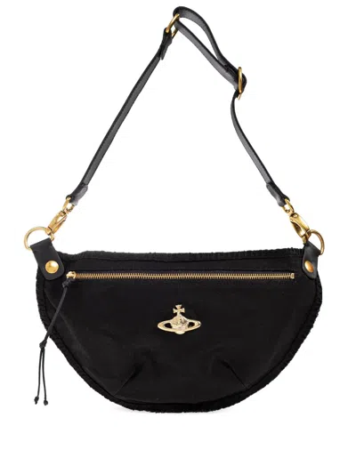 Vivienne Westwood Orb-embellished Zip-fastening Tote Bag In Black