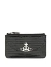 Vivienne Westwood Orb-embossed Wallet In Black