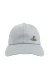 Vivienne Westwood Orb-embroidered Baseball Cap In Gray