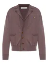 Vivienne Westwood Orb-embroidered Button-down Cardigan In Pink