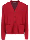 VIVIENNE WESTWOOD ORB-EMBROIDERED CARDIGAN