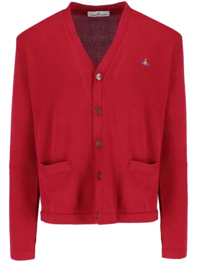 VIVIENNE WESTWOOD ORB-EMBROIDERED CARDIGAN