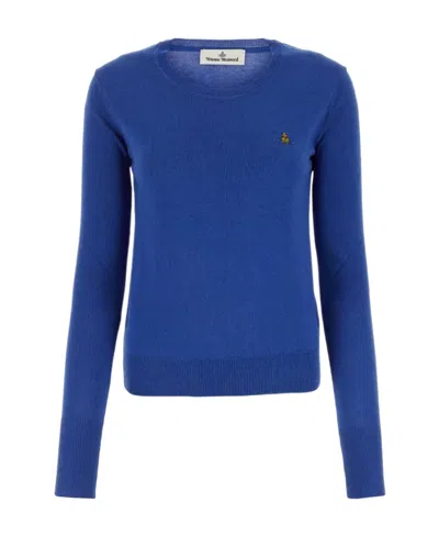 VIVIENNE WESTWOOD VIVIENNE WESTWOOD ORB EMBROIDERED LONG-SLEEVED JUMPER