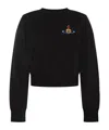 Vivienne Westwood Orb-embroidered Cotton Sweatshirt In Black