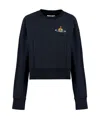Vivienne Westwood Cynthia Cotton Crew-neck Sweatshirt In Black