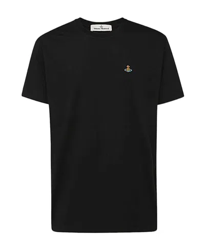 VIVIENNE WESTWOOD VIVIENNE WESTWOOD ORB-EMBROIDERED CREWNECK T-SHIRT