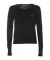 Vivienne Westwood Women Cotton And Cashmere Blend Jumper In Black