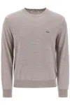 Vivienne Westwood Orb-embroidered Virgin-wool Jumper In Grey