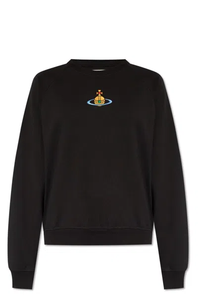 VIVIENNE WESTWOOD VIVIENNE WESTWOOD ORB EMBROIDERED CREWNECK SWEATSHIRT