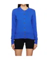 Vivienne Westwood Orb-embroidered Fine-knit Cardigan In Blue