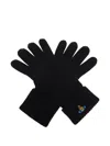 Vivienne Westwood Orb-embroidered Gloves In Black