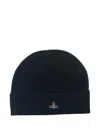 Vivienne Westwood Orb-embroidered Hat In Black