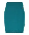 Vivienne Westwood Orb Embroidered Knit Skirt In Green