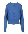Vivienne Westwood Orb-embroidered Fine-knit Cardigan