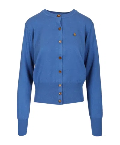 VIVIENNE WESTWOOD ORB-EMBROIDERED CARDIGAN