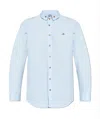 Vivienne Westwood Krall Logo-embroidered Cotton Shirt In Blue