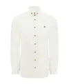 Vivienne Westwood Shirt With Subtle Orb Embroidery And Tailored Fit In White