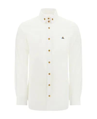 VIVIENNE WESTWOOD VIVIENNE WESTWOOD ORB EMBROIDERED LONG-SLEEVED SHIRT