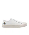 Vivienne Westwood Canvas Low-top Logo Rubber Sneakers In Multi