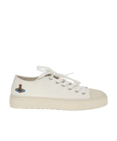 Vivienne Westwood Orb Embroidered Low-top Sneakers In Multi