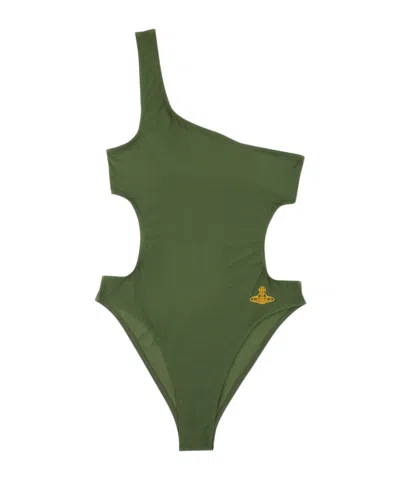 VIVIENNE WESTWOOD VIVIENNE WESTWOOD ORB EMBROIDERED ONE-PIECE SWIMSUIT