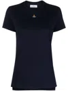 Vivienne Westwood Woman T-shirt Midnight Blue Size L Organic Cotton In Blau