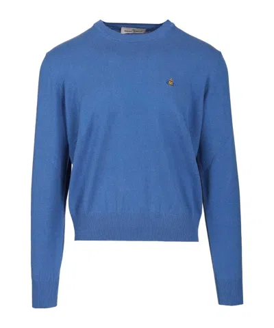 Vivienne Westwood Orb Embroidered Sweatshirt In Blue
